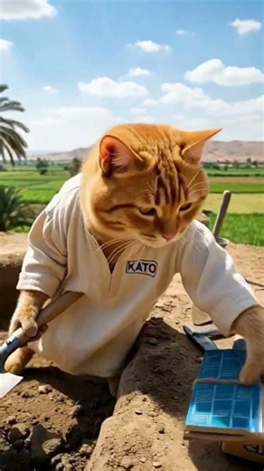 القط كاتو بيعمل ايه ؟ #cat #funny #cartoon