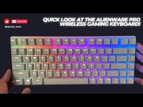 Quick look at the Alienware Pro Wireless Gaming Keyboard!