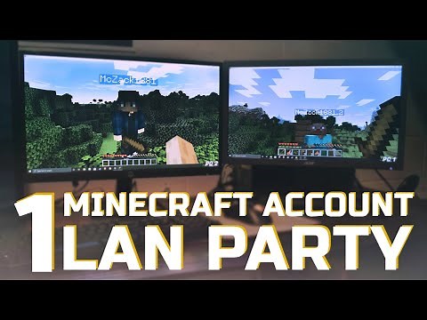 SAME MINECRAFT ACCOUNT on 2 PC LAN PARTY?! (NEW UPDATE ERROR)