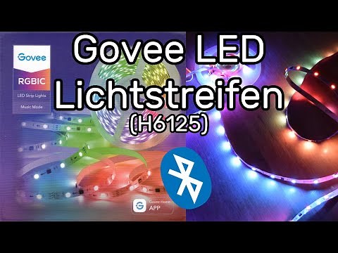 Connecting Govee Bluetooth LED RGBIC light strip H6125 + brief function overview