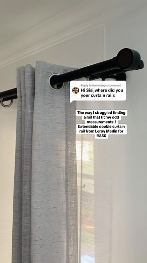 Extendable Double Curtain Rail from Leroy Merlin