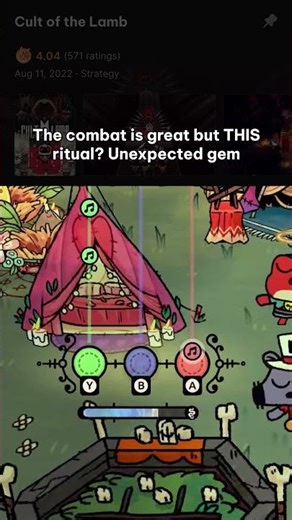 The combat is great but THIS ritual? Unexpected gem #gaming #gameplay #cultofthelamb