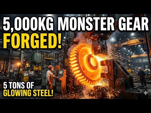 P2.Incredible Precision: Watch a 5ton Gear Being Forged |Manufacturing a Giant 5-Ton Industrial Gear