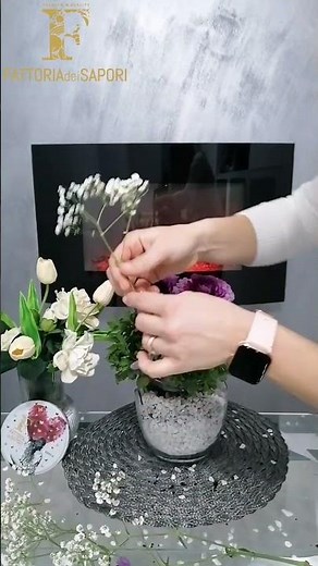 Come creare un vaso di fiori con una boccia di vetro -idee fai da te decoro casa @fattoriadeisapori