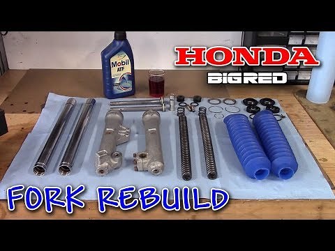 1985 Honda ATC 250ES Big Red Fork Rebuild