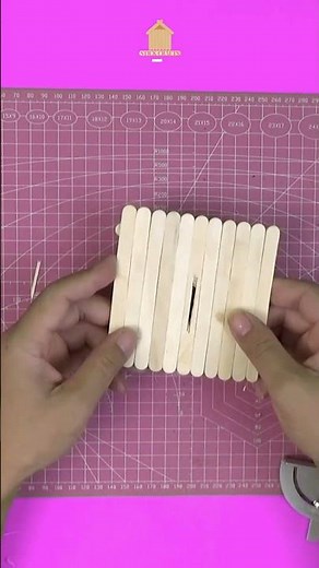 Unique DIY Coin Bank with Popsicle Sticks - Creative Craft Ideas | Stick Art