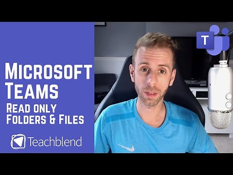 Microsoft Teams - Read-Only Folders / Class Materials in Different Channels