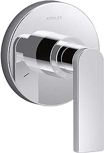 KOHLER K-T73140-4-CP Composed Transfer Valve Trim with Lever Handle, Valve Not Included, Polished Chrome