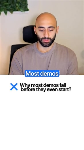 Why most demos fail before they even start ❌No pre demo follow up Most people book a demo and get zero emails. No reminders. No touch points. At Wave, as soon as someone books, they get an instant confirmation, a day before reminder, and a one hour before reminder. Attendance goes way up. ❌No-shows aren’t rejection Most prospects forget. Not because they’re not interested. If they don’t show up, call them or email them right away. More attended demos equals more closed deals. ❌Zero research befo