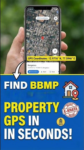 Find BBMP Property GPS in Seconds | #bangalore #property #tax #guide #pid #trending #viral #shorts