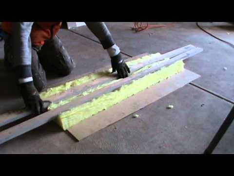 How to cut insulation batts