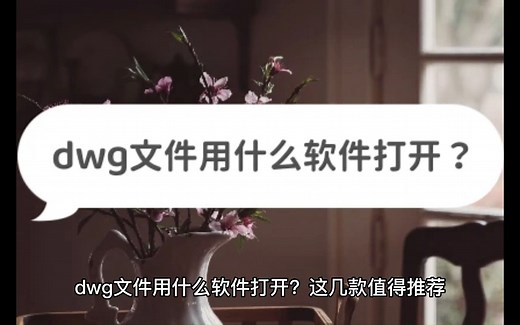 dwg文件用什么软件打开？这几款值得推荐
