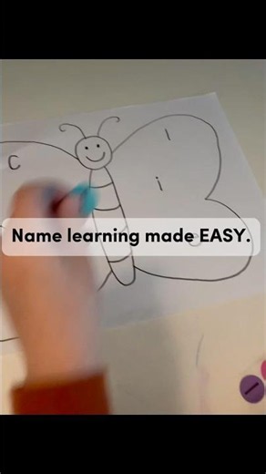 Butterfly Name Match Activity for Toddlers (Alphabet Learning + Fine Motor Play)
