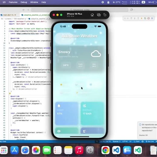 It will be colder tomorrow #coding #flutter #mobileapp #programming