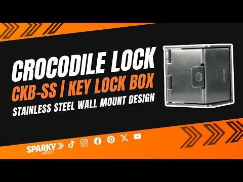 Crocodile Lock CKB-SS | Key Lock Box | Stainless Steel Wall Mount