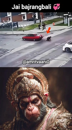 ✨किस्मत अच्छी थी इसलिए दोनों करके बीच में से चला गया 😱😱|#hanuman #hanumanji #shorts