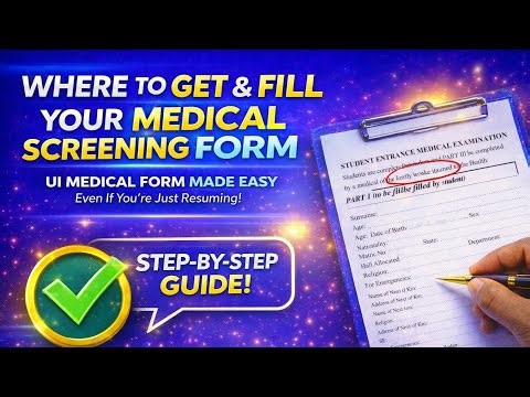 HOW TO FILL YOUR MEDICAL SCREENING FORM EVEN IF YOU HAVE NO IDEA #students #howto #university