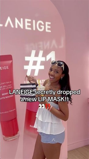 LANEIGE Just Secretly Dropped a NEW Lip Mask! 👀💜 #freepreppyclip #beautyshorts #pink #makeup