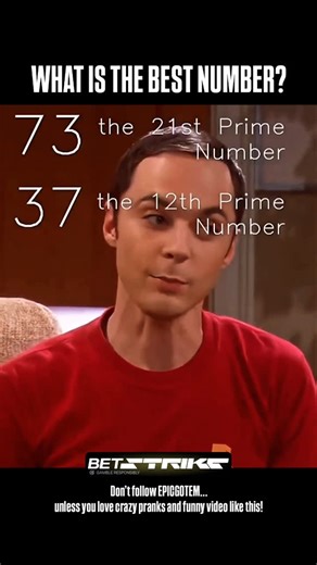 EpicGotEm on Instagram: "The Only Prime You Need to Know: Why Sheldon Cooper is Right About 73! Sheldon Cooper said there’s only one correct answer to the question: “What is the best number?” And the answer is a mind-blowing, mathematically perfect prime: 73. Here’s the breakdown that makes it the ONLY prime number with these properties (it’s officially called a “Sheldon Prime” by actual mathematicians!): • Property 1: Prime Index Product • 73 is the 21st prime number. • The product of its digit