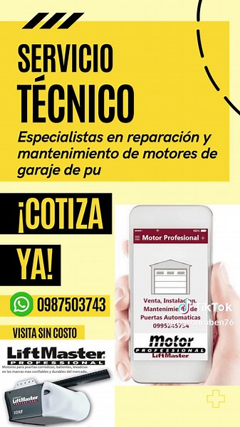 #motorgaraje #serviciotecnico #puertasautomáticas #lifmaster #mantenimiento