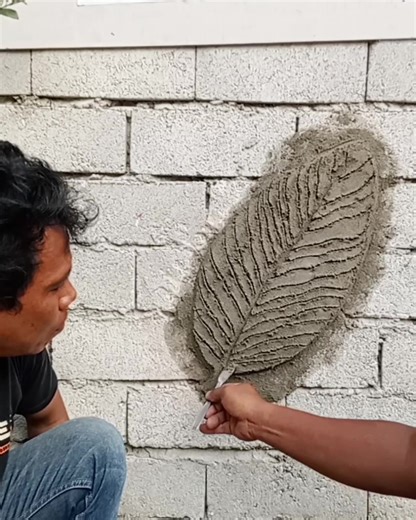 16K views · 118 reactions | How to make big leaf using cement | Andris Brick Art | Facebook