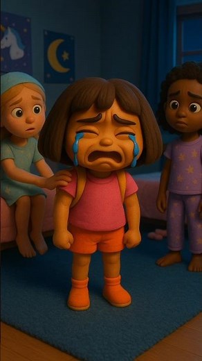 Dora The Explorer Cries At Sleepover #sleepover #doratheexplorer