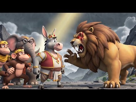 Donkey Raja & The Fire Flower Quest | Ice Kingdom Adventure | Monkey Kidzio