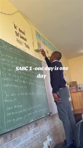 SABC 1 One Day is One Day: Siphe Mfayana's School Adventure