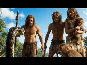 "Life 30,000 Years Ago: Daily Survival of Early Humans | Prehistoric Family vs Wild Nature" #history