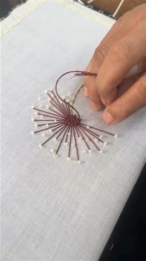Stunning Thread and Pearls Work Embroidery For Beginners | Simple & Stylish Beads Work Embroidery