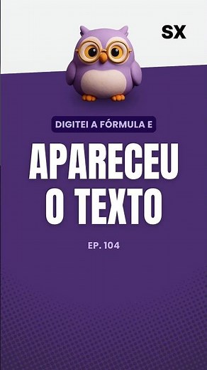 Fórmula aparecendo como texto no Excel: dois motivos e como resolver cada um #excel