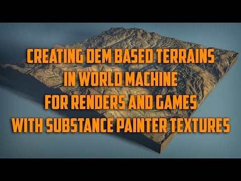 Importing World Machine generated terrains into Unity setting up Substance terrain textures. part 5