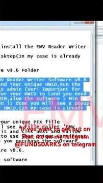 web EMV software v8 6 EMV Reader Writer card How to install or read 101 201 dumpEMV86 software DUMP