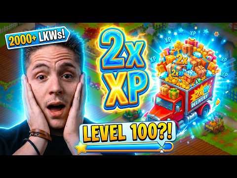 🚛 2000+ LKWs bis LEVEL 100?! 😳 | 2x XP LIVE