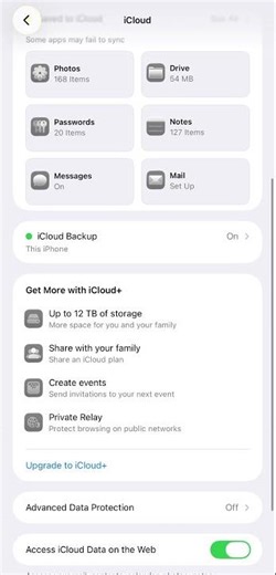 Upgrade to iCloud+ iOS 26.3