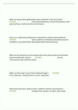 Advanced Trauma Life Support ATLS Prep