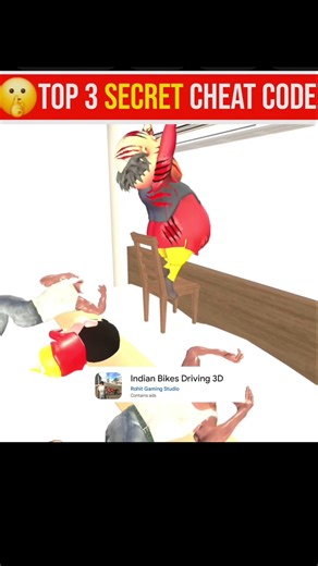 Top 3 Secret Cheat Codes 😱 | Indian Bike Driving 3D #shorts