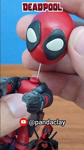DEADPOOL chibi en plastilina #deadpool #deadpool3 #deadpoolart #wolverine #clay #clayart #arcilla