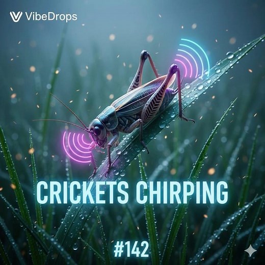 142 – Crickets Chirping in the Wild 🌿 | VibeDrops Short SFX