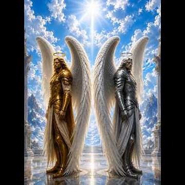 Guardians of Humanity Michael ☀️ and Sariel 🌙 #archangel #dracid