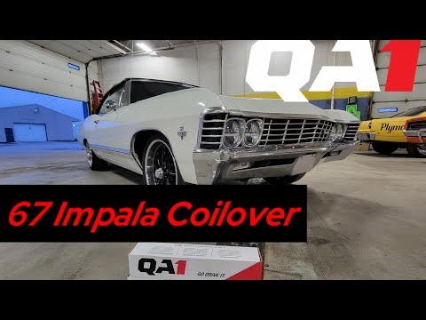 67 Impala installation of ‪@QA1TECH‬ coil overs.