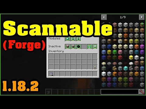 Scannable (Forge) Mod 1.18.2 & How To Install for Minecraft