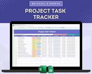 Project Task Tracker Spreadsheet, Project Management Tool, Project Action Tracker, Task Management Hub, Project Task Manager, Activity Log - Etsy UK