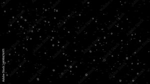 Camera flying through math formulas Green Screen Loop Animation Background. Math calculations functions equations. Matrix formulas. mathematic formulas, data, graphs and equations, math problems