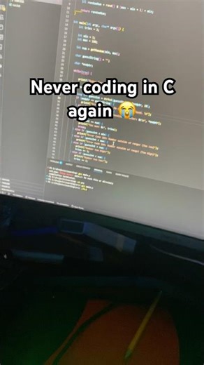 Never using C again 😭#programming #memes #shorts