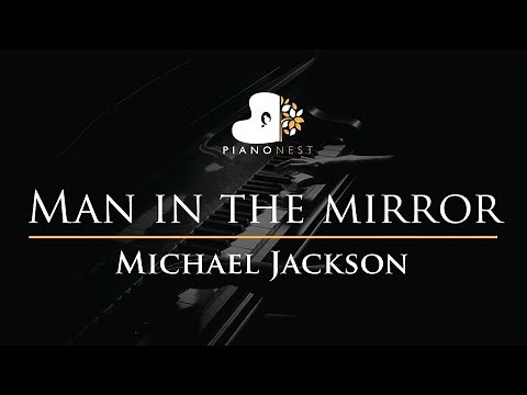 Michael Jackson - Man in The Mirror - Piano Karaoke Instrumental Cover with Lyrics