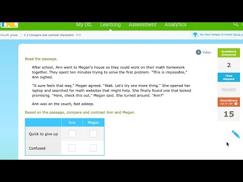 Comparing and Contrasting Characters