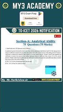 TG ICET 2026 Syllabus & Test Pattern Explained 🔥 | Latest Exam Pattern