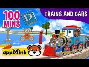 appMink Toy Train Fidget Spinner on Wooden Train Set | Wheels On The Bus | Nursery Rhymes playlist