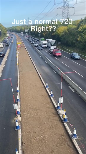 Traffic Overview: Cars, Buses, and Trucks on the Highway